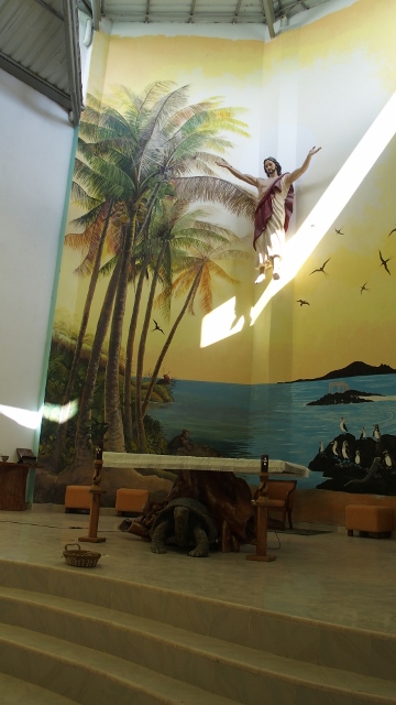 Hier lebt der Heiland im Paradies...schaut wie er fröhllich schaut